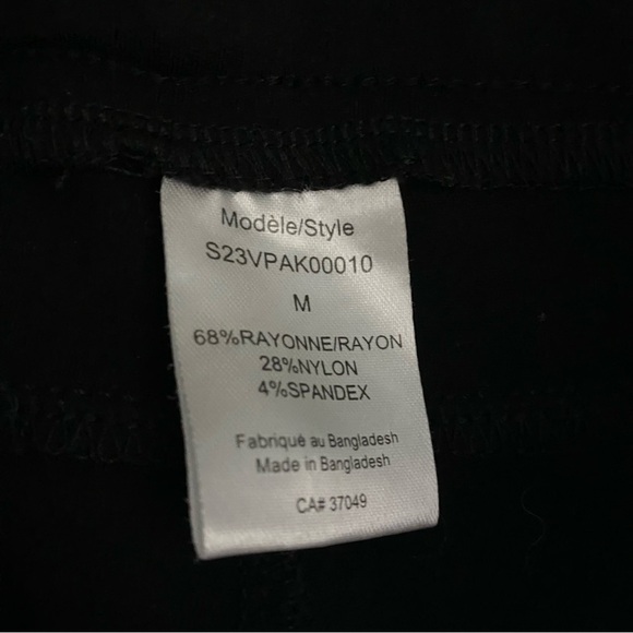 San Francisco Women's Black Stretch Pants Sz M Minimalist Casual Comfort Capsule - Picture 4 of 8
